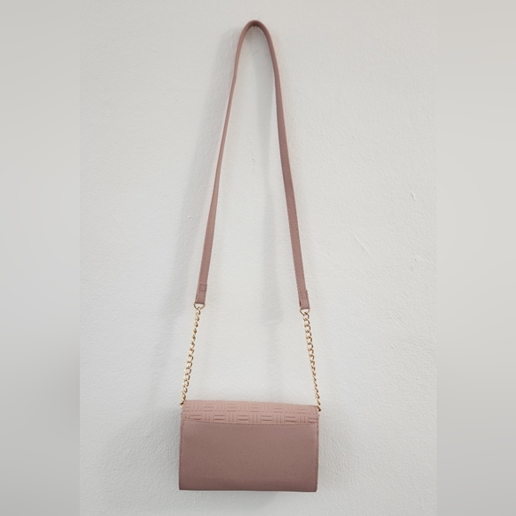 Crossbody Anne Klein Logo Wallet On A Chain Rose Bag - Picture 6 of 16